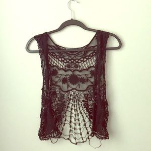 🌻4 for $20🌻 Black netted cardigan